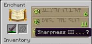 Sharpness' function is straight and to the point (Image via Mojang)